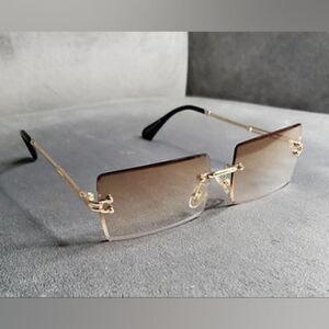 Charlotte Vibes Clear Lens Fashion Glasses - Gold Frame”